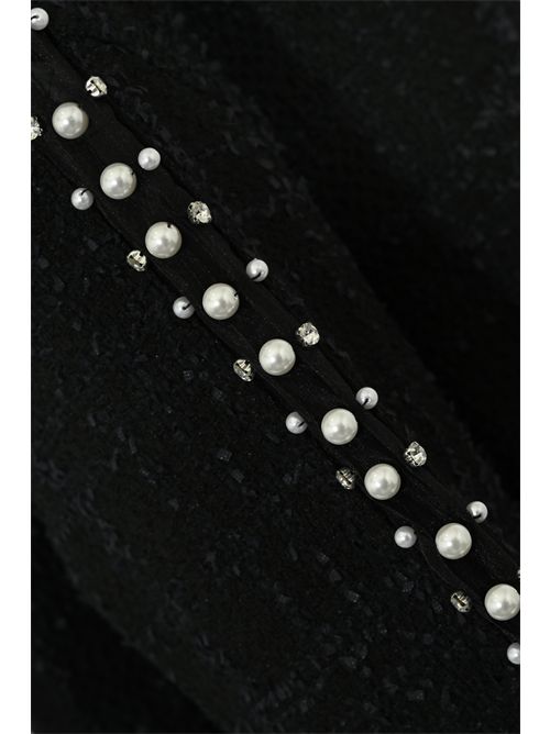 Abito in bouclé effetto Chanel con perle Clips | A050 971600001